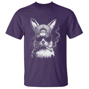 Funny Easter Bunny Smoking Meme T Shirt TS14 Purple Print Your Wear