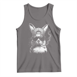 Funny Easter Bunny Smoking Meme Tank Top TS14 Deep Heather Print Your Wear