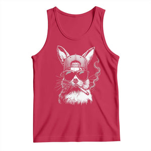 Funny Easter Bunny Smoking Meme Tank Top TS14 Red Print Your Wear