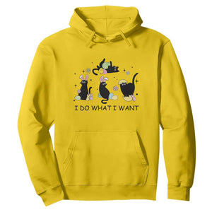 Funny Easter Black Cat Hoodie I Do What I Want TS14 Daisy Print Your Wear