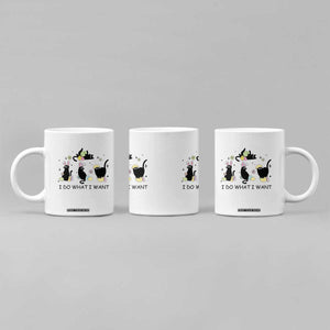 Funny Easter Black Cat Coffee Mug I Do What I Want TS14 Print Your Wear