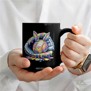 Baseball Easter Coffee Mug Drip Ice Cream Sprinkles Baseball Glove TS14 Print Your Wear