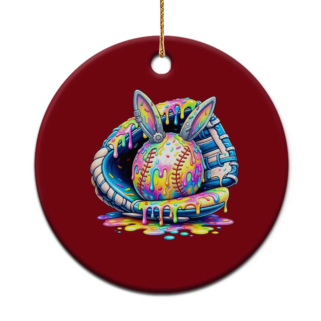Baseball Easter Ceramic Ornament Drip Ice Cream Sprinkles Baseball Glove TS14 1pc Red Print Your Wear