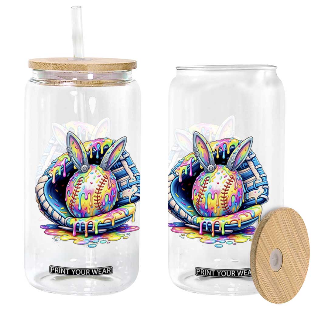 Baseball Easter Glass Can Drip Ice Cream Sprinkles Baseball Glove TS14 Print Your Wear