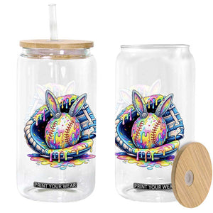 Baseball Easter Glass Can Drip Ice Cream Sprinkles Baseball Glove TS14 Print Your Wear