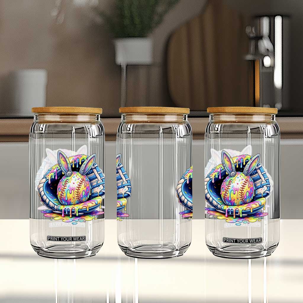 Baseball Easter Glass Can Drip Ice Cream Sprinkles Baseball Glove TS14 Print Your Wear