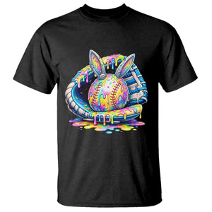 Baseball Easter T Shirt Drip Ice Cream Sprinkles Baseball Glove TS14 Black Print Your Wear