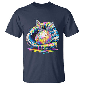 Baseball Easter T Shirt Drip Ice Cream Sprinkles Baseball Glove TS14 Navy Print Your Wear