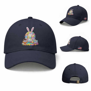 Baseball Easter Drip Ice Cream Sprinkles Egg Gift Baseball Cap TS14 Baseball Cap Universal Fit Navy Print Your Wear