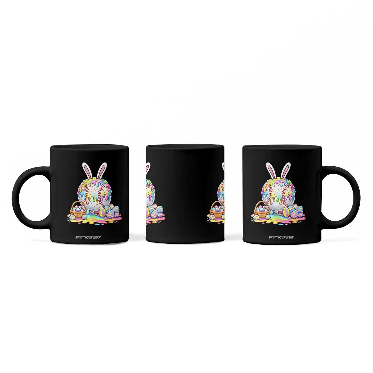 Baseball Easter Drip Ice Cream Sprinkles Egg Gift Coffee Mug TS14 Print Your Wear