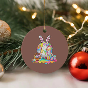 Baseball Easter Drip Ice Cream Sprinkles Egg Gift Ceramic Ornament TS14 1pc Mocha Print Your Wear