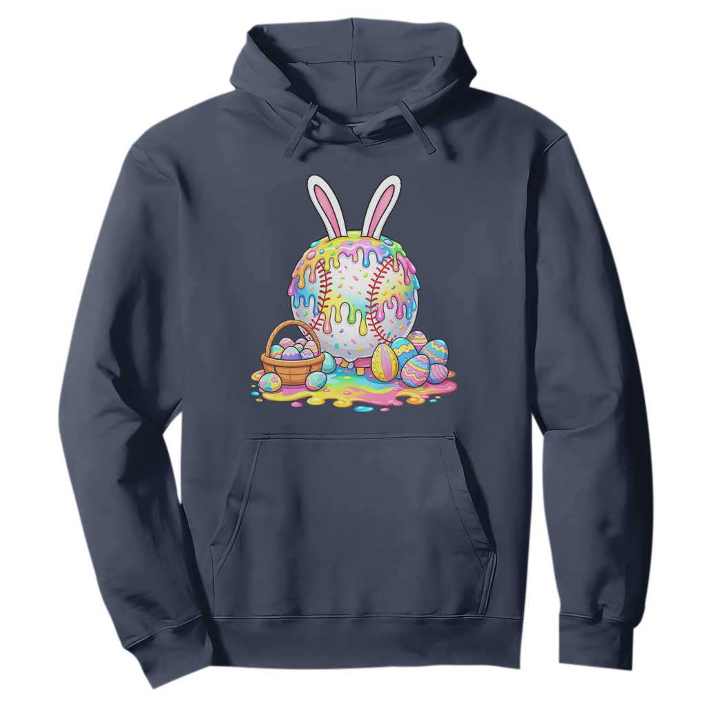 Baseball Easter Drip Ice Cream Sprinkles Egg Gift Hoodie TS14 Navy Print Your Wear