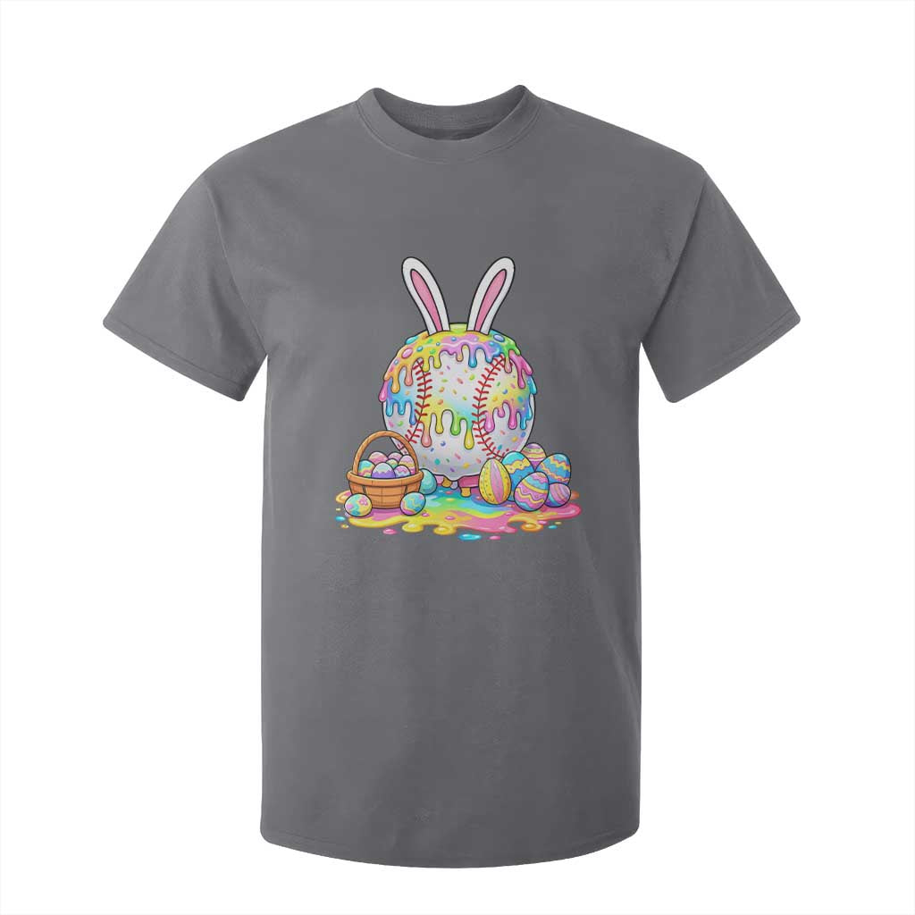 Baseball Easter Drip Ice Cream Sprinkles Egg Gift T Shirt For Kid TS14 Charcoal Print Your Wear
