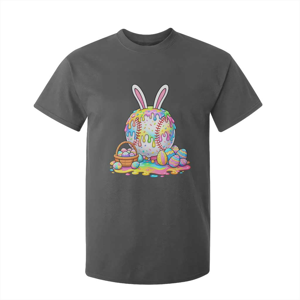 Baseball Easter Drip Ice Cream Sprinkles Egg Gift T Shirt For Kid TS14 Dark Heather Print Your Wear