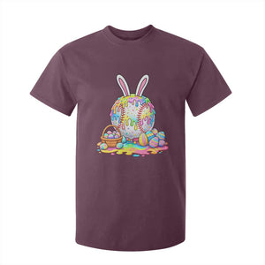 Baseball Easter Drip Ice Cream Sprinkles Egg Gift T Shirt For Kid TS14 Maroon Print Your Wear
