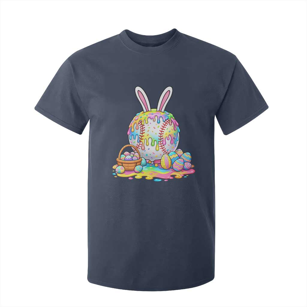 Baseball Easter Drip Ice Cream Sprinkles Egg Gift T Shirt For Kid TS14 Navy Print Your Wear