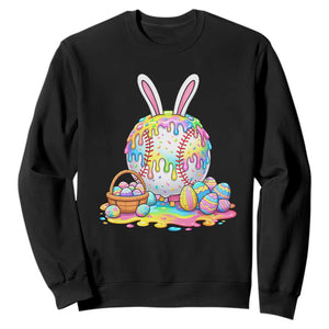 Baseball Easter Drip Ice Cream Sprinkles Egg Gift Sweatshirt TS14 Black Print Your Wear