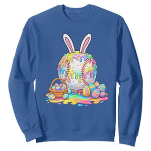 Baseball Easter Drip Ice Cream Sprinkles Egg Gift Sweatshirt TS14 Royal Blue Print Your Wear