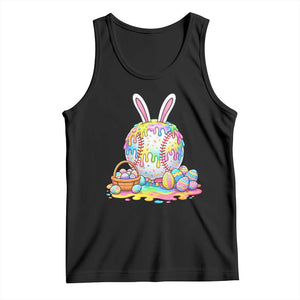 Baseball Easter Drip Ice Cream Sprinkles Egg Gift Tank Top TS14 Black Print Your Wear