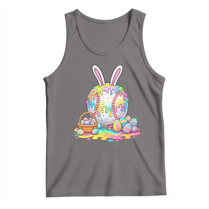 Baseball Easter Drip Ice Cream Sprinkles Egg Gift Tank Top TS14 Deep Heather Print Your Wear