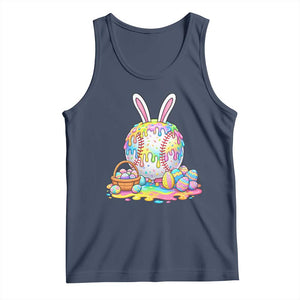 Baseball Easter Drip Ice Cream Sprinkles Egg Gift Tank Top TS14 Navy Print Your Wear