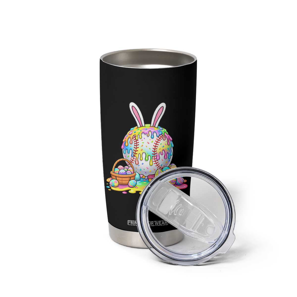 Baseball Easter Drip Ice Cream Sprinkles Egg Gift Tumbler Cup TS14 Print Your Wear