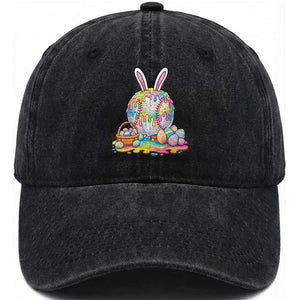 Baseball Easter Drip Ice Cream Sprinkles Egg Gift Washed Cotton Baseball Cap TS14 Print Your Wear