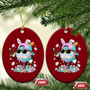 Funny Baseball Easter Ceramic Ornament Drip Ice Cream Bunny Easter TS14 Print Your Wear
