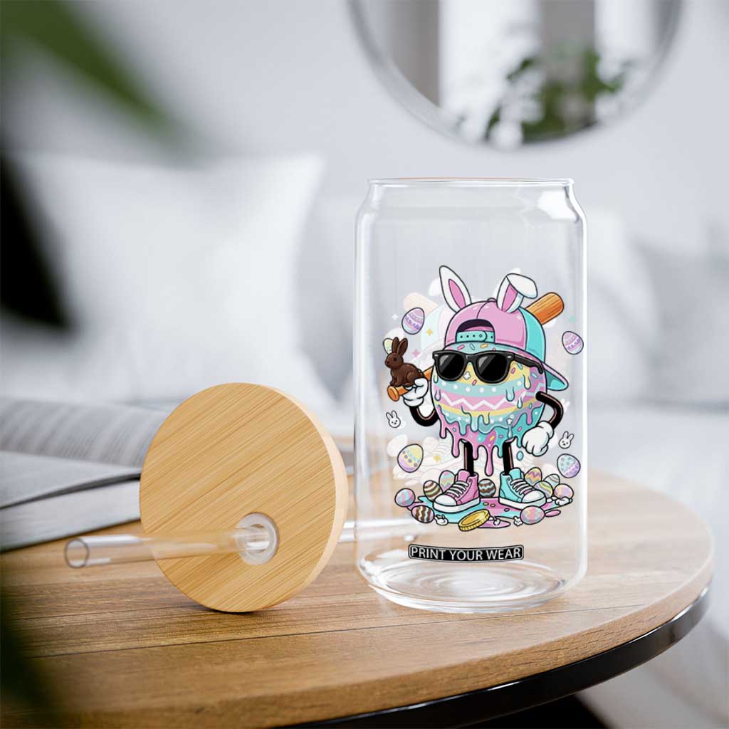 Funny Baseball Easter Glass Can Drip Ice Cream Bunny Easter TS14 Print Your Wear