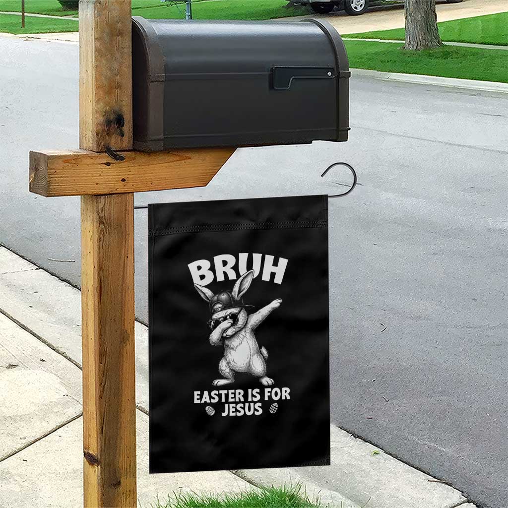 Christian Easter Bunny Garden Flag Bruh Easter Is For Jesus TS14 Print Your Wear