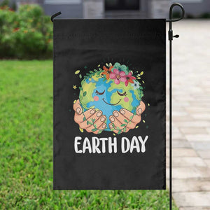 Cute Earth with Floral Earth Day Garden Flag TS14 Print Your Wear