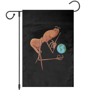 Happy Earth Day Garden Flag Funny Marcus The Worm Eco Friendly TS14 Black Print Your Wear