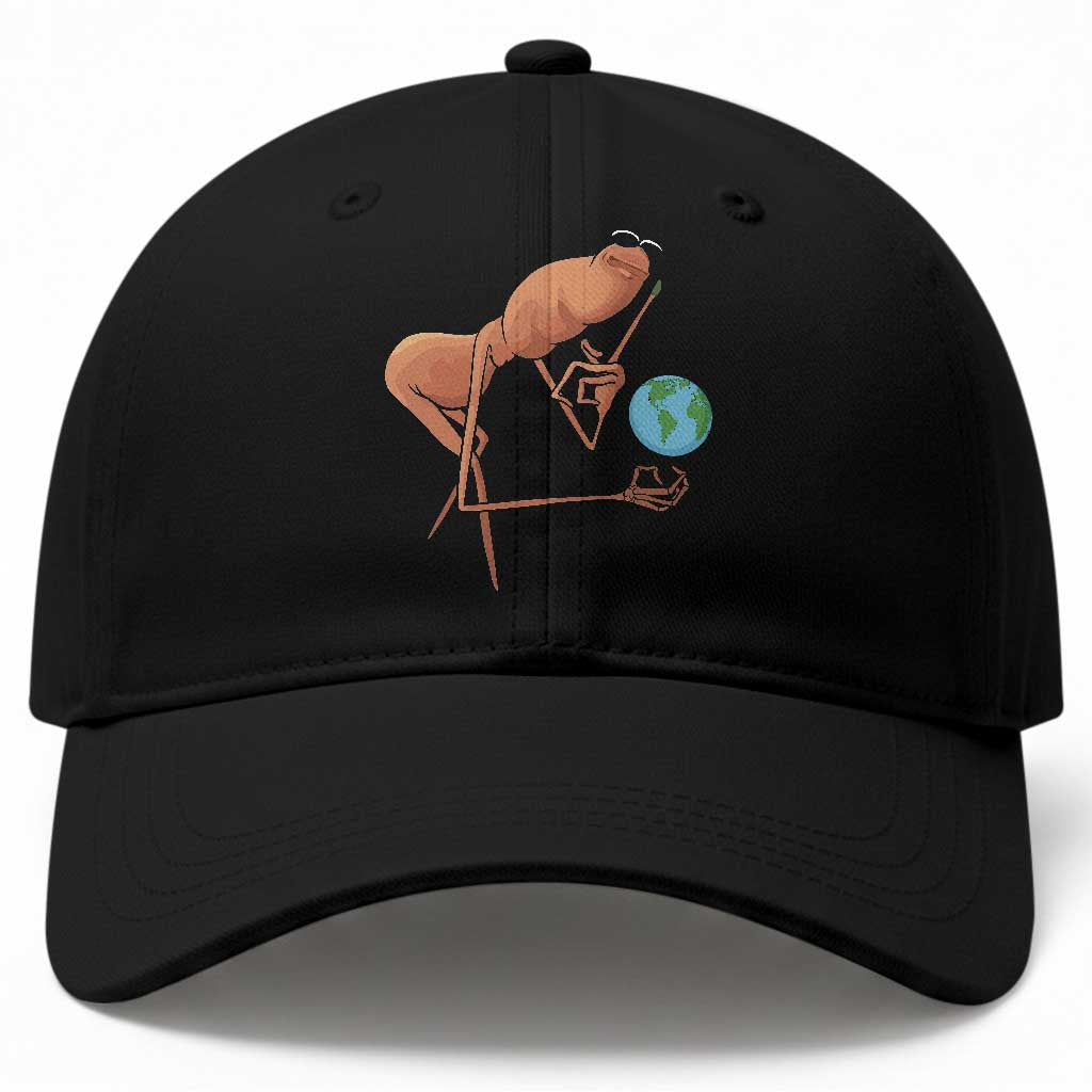 Happy Earth Day Baseball Cap Funny Marcus The Worm Eco Friendly TS14 Print Your Wear