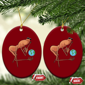 Happy Earth Day Ceramic Ornament Funny Marcus The Worm Eco Friendly TS14 Print Your Wear