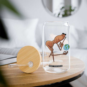 Happy Earth Day Glass Can Funny Marcus The Worm Eco Friendly TS14 Print Your Wear