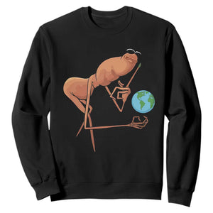 Happy Earth Day Sweatshirt Funny Marcus The Worm Eco Friendly TS14 Black Print Your Wear