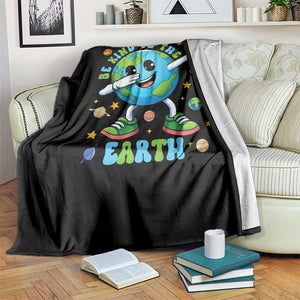 Be Kind To The Earth Throw Blanket Cute Environmental Awareness Earth Day TS14 Print Your Wear