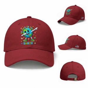 Be Kind To The Earth Baseball Cap Cute Environmental Awareness Earth Day TS14 Baseball Cap Universal Fit Cherry Red Print Your Wear