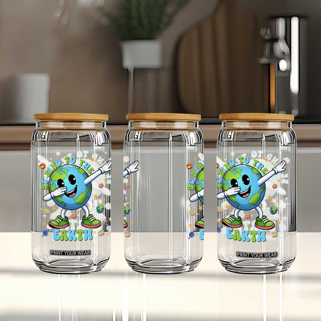 Be Kind To The Earth Glass Can Cute Environmental Awareness Earth Day TS14 Print Your Wear