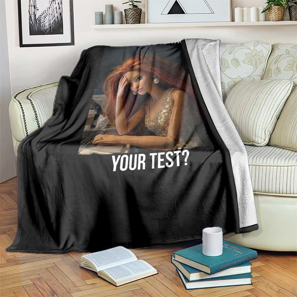 You Rushed Through Your Test Throw Blanket Funny Test Day Teacher Meme TS14 Print Your Wear