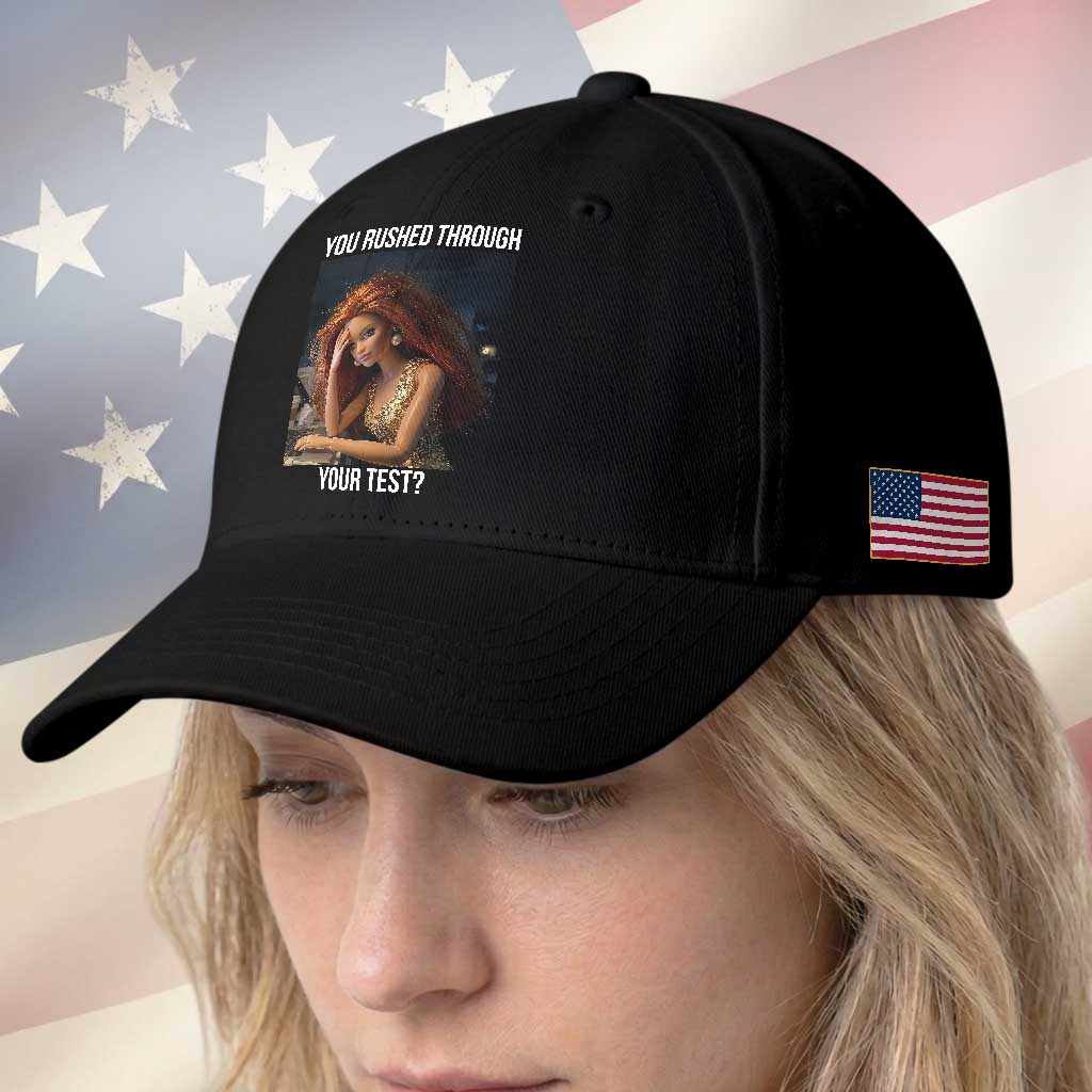 You Rushed Through Your Test Baseball Cap Funny Test Day Teacher Meme TS14 Print Your Wear