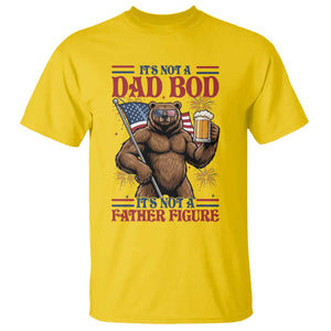 It's Not A Dad BOD It's A Father Figure T Shirt Dad Bear Drinking Beer 4th of July TS14 Daisy Print Your Wear