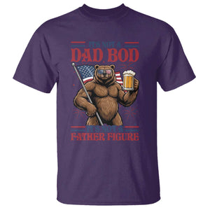 It's Not A Dad BOD It's A Father Figure T Shirt Dad Bear Drinking Beer 4th of July TS14 Purple Print Your Wear
