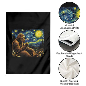 Bigfoot Blowing Dandelion Starry Night Garden Flag Cryptid Mythical Creature National Park Monster Gift TS14 Print Your Wear