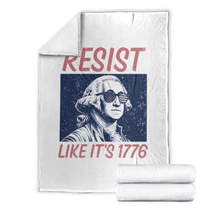 Resist Like its 1776 Throw Blanket America 4th of July 250 Years Freedom TS14 White Print Your Wear