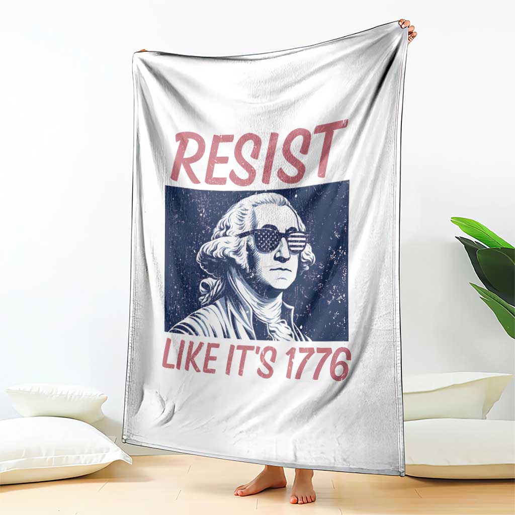 Resist Like its 1776 Throw Blanket America 4th of July 250 Years Freedom TS14 Print Your Wear