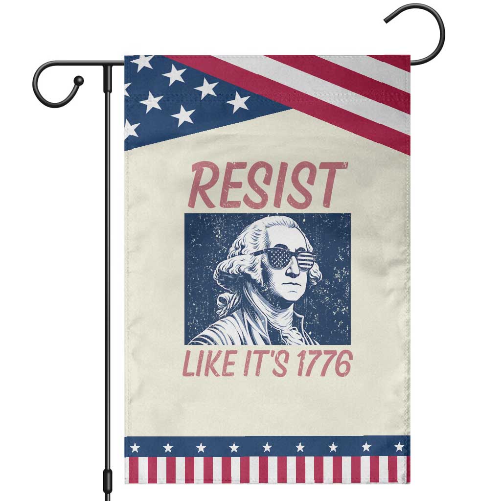 Resist Like its 1776 Patriotic Garden Flag America 4th of July 250 Years Freedom TS14 Modern Beige Blue Print Your Wear