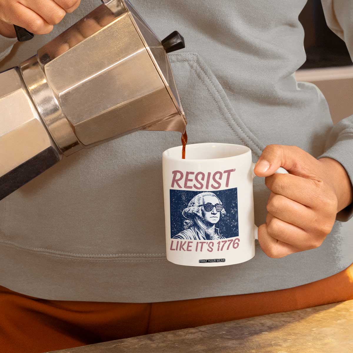 Resist Like its 1776 Coffee Mug America 4th of July 250 Years Freedom TS14 Print Your Wear