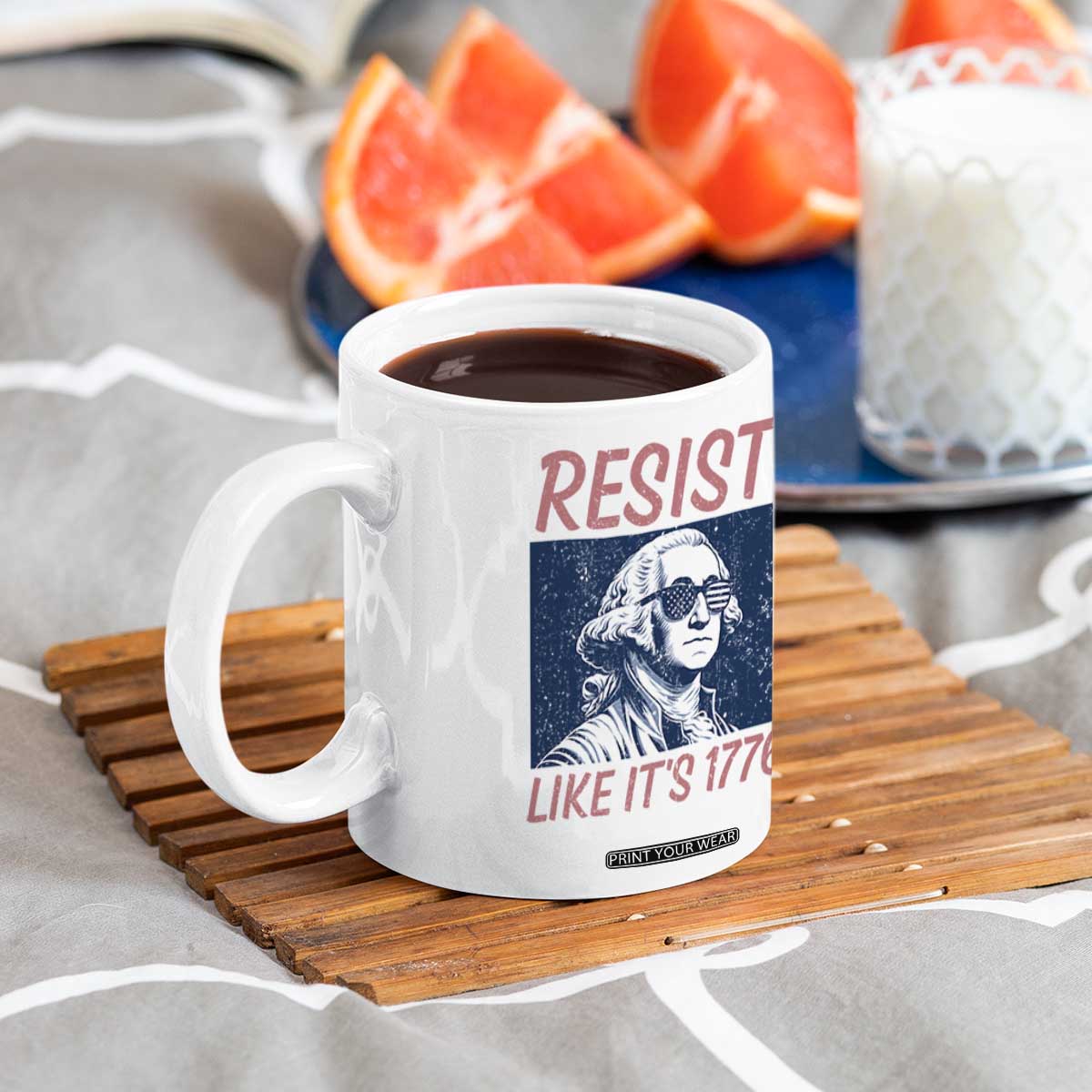 Resist Like its 1776 Coffee Mug America 4th of July 250 Years Freedom TS14 Print Your Wear