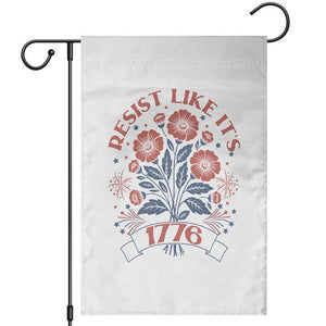 Resist Like its 1776 Garden Flag Vintage Boho Floral Subtle 250th Anniversary TS14 White Print Your Wear